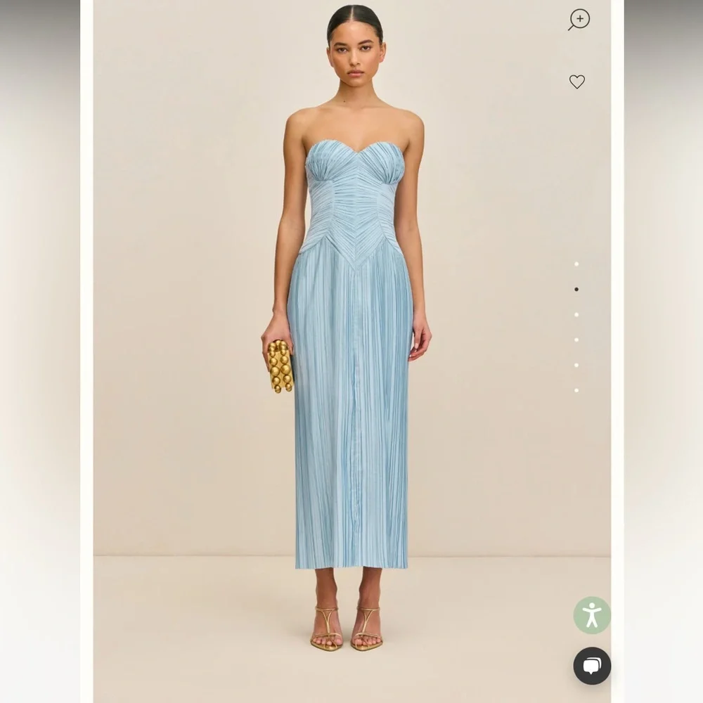Cult Gaia Light Blue Strapless Dress - Picture 1 of 2